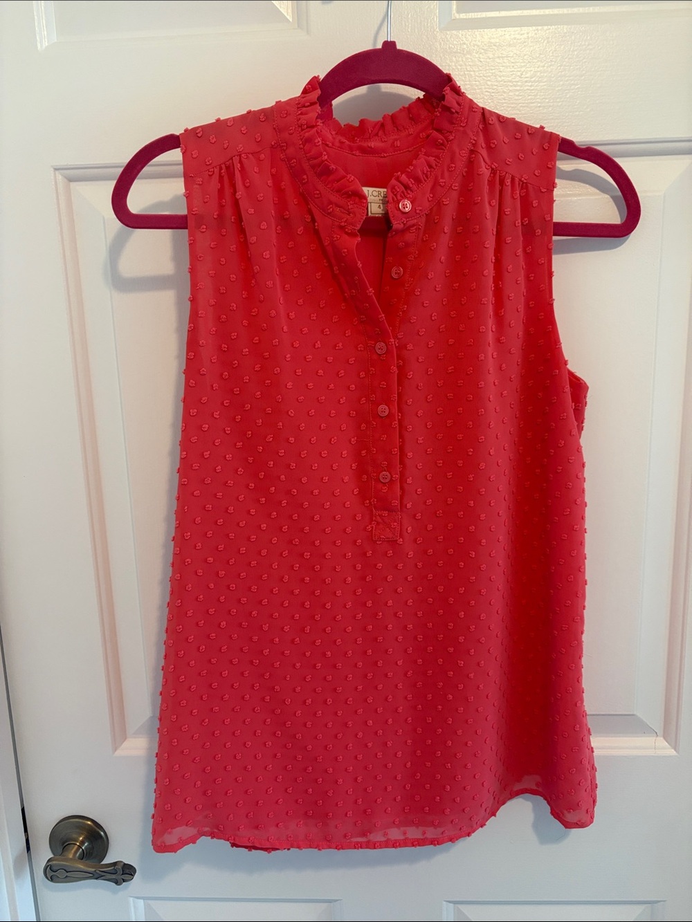 J.crew swiss for pink/red blouse